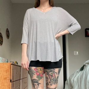 american eagle striped tee